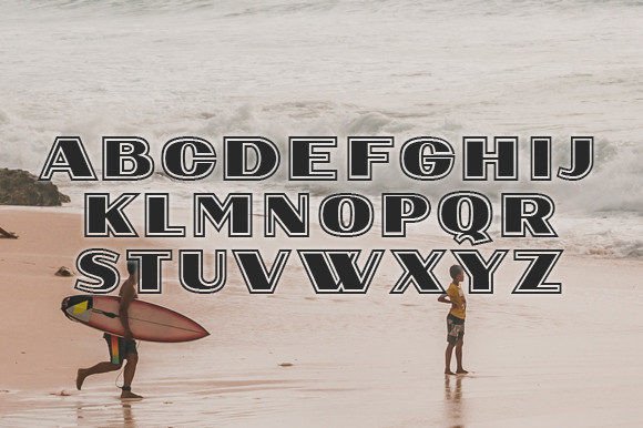 Recreation Font PNG with transparent background - Preview 1