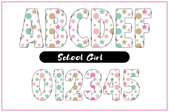 School Girl Font PNG with transparent background - Preview 4