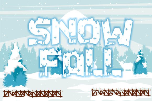 Snow Deer Font font preview - 2