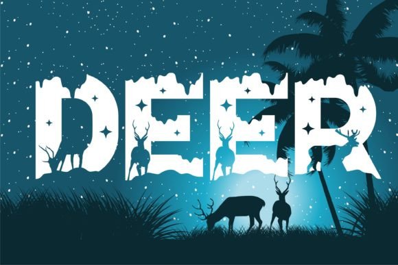Snow Deer Font font preview - 4