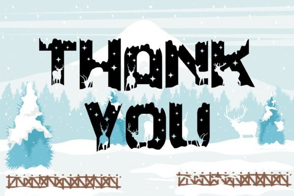 Snow Deer Font font preview - 6