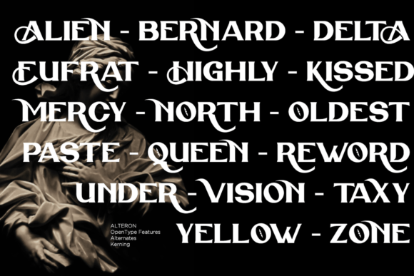 Alteron Font - Preview 3