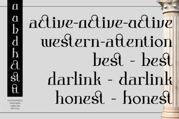 Andromeda Font - Preview 3