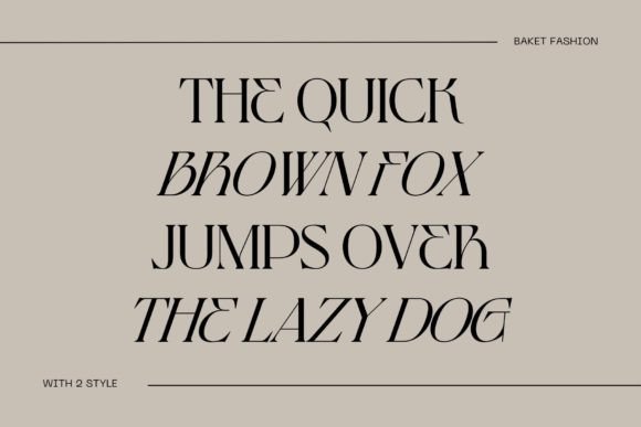 Baket Fashion Font - Preview 5