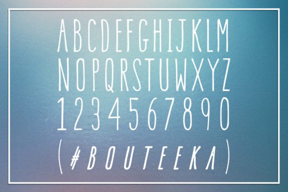 Bouteeka Font - Preview 1