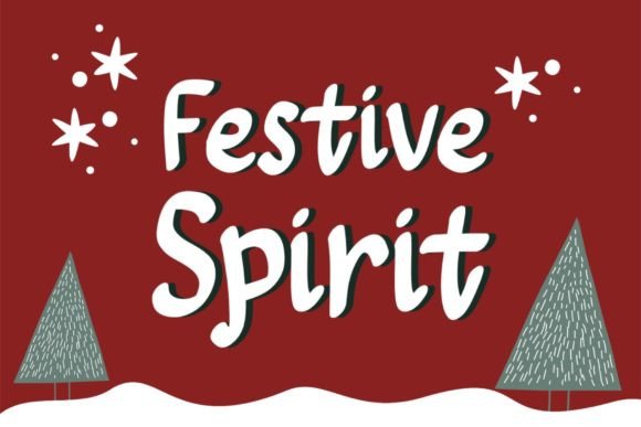 Festive Spirit Font - Preview 4