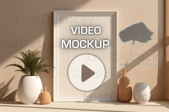 Frame Mockup Video, PSD Frame Mockup MP4 Graphic Frames & Posters By LostDeLucky