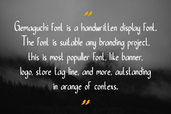 Gemaguchi Font PNG with transparent background - Preview 1