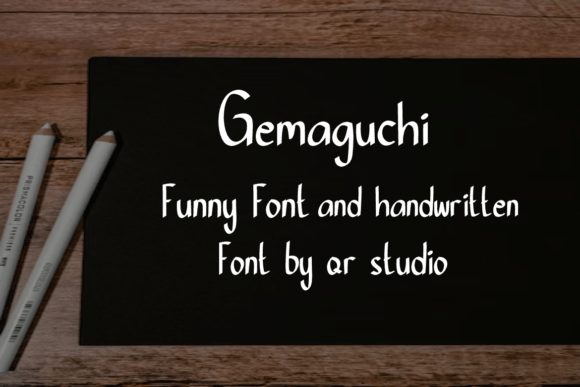 Gemaguchi Font PNG with transparent background - Preview 3