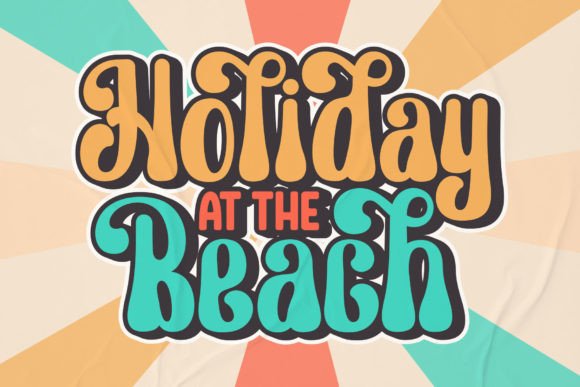 Holla Summer Font PNG with transparent background - Preview 1