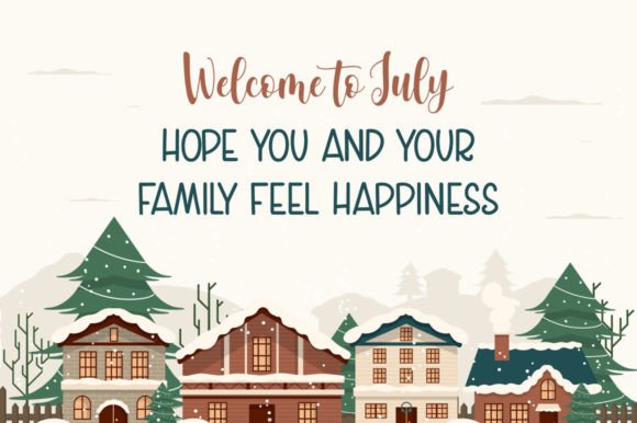July Special Font PNG with transparent background - Preview 2