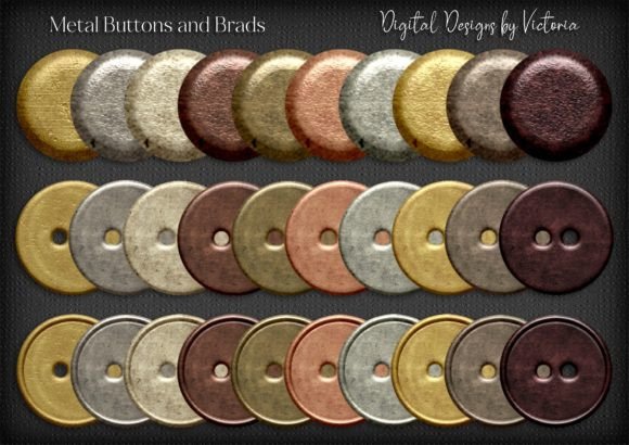 Metal Buttons and Brads