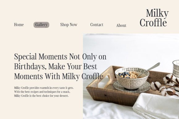 Milky Croffle Font PNG with transparent background - Preview 5