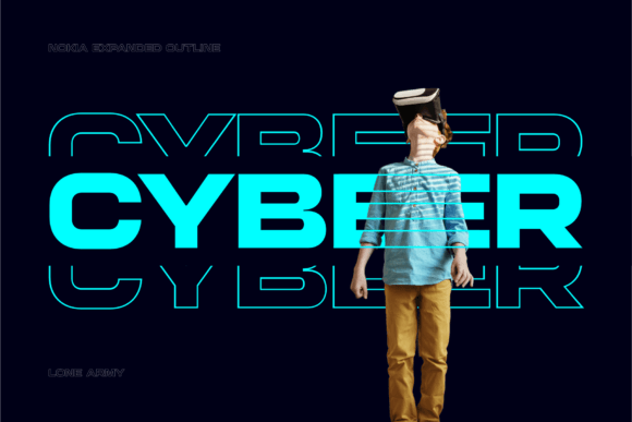Nokia Expanded Font PNG with transparent background - Preview 1