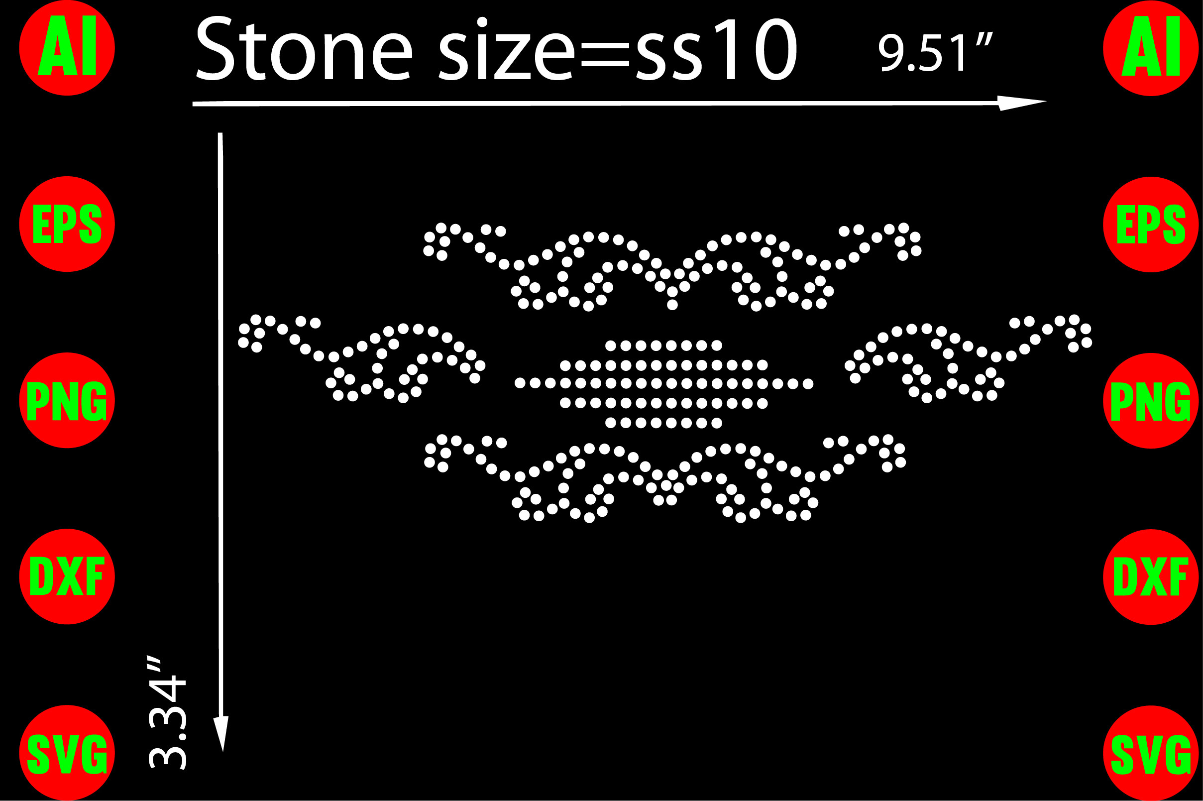 Rhinestone Template Graphic by Creative [Shop] · Creative Fabrica
