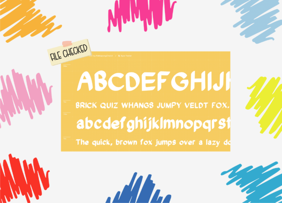 School Marker Pen Font PNG with transparent background - Preview 2