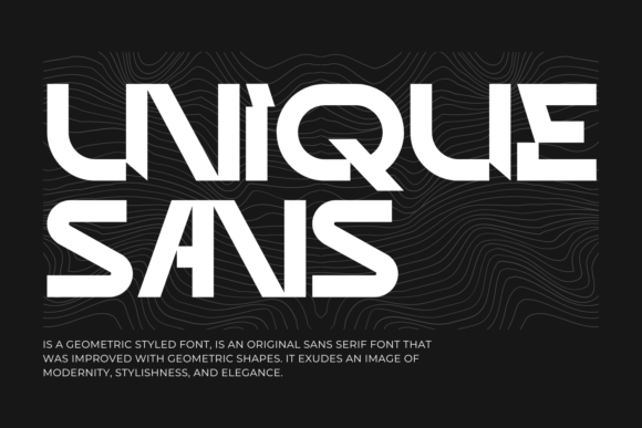Unique Sans Sans Serif Font By 177Studio