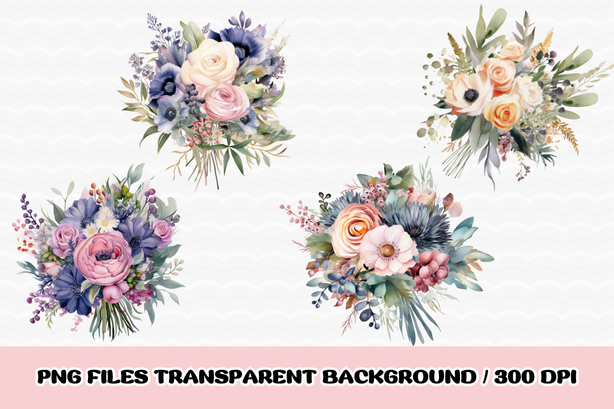 Vintage Wedding Clipart Bundle PNG - photo 2