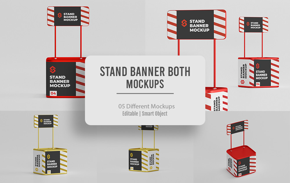 05 PSD Stand Banner Both Mockups Graphic by sujhonsharma · Creative Fabrica