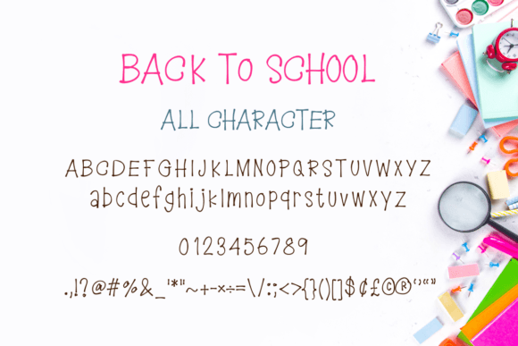 Back to School Font - Preview 5