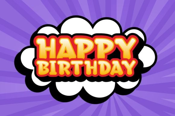 Birth Pop Font PNG with transparent background - Preview 2