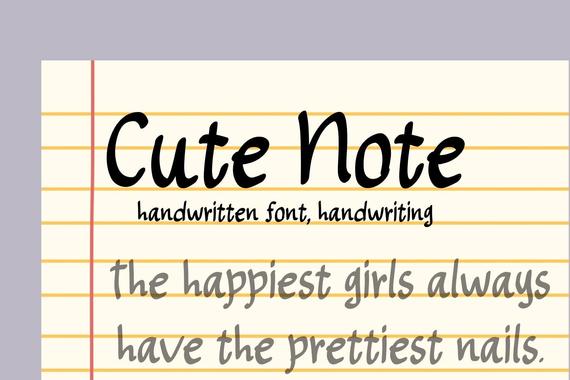 Cute Note preview, placeholder image