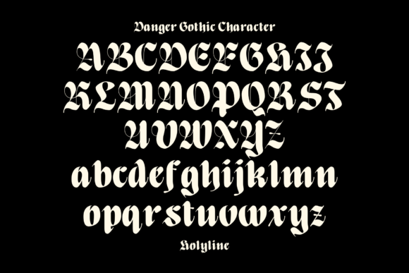 Danger Gothic Font PNG with transparent background - Preview 2