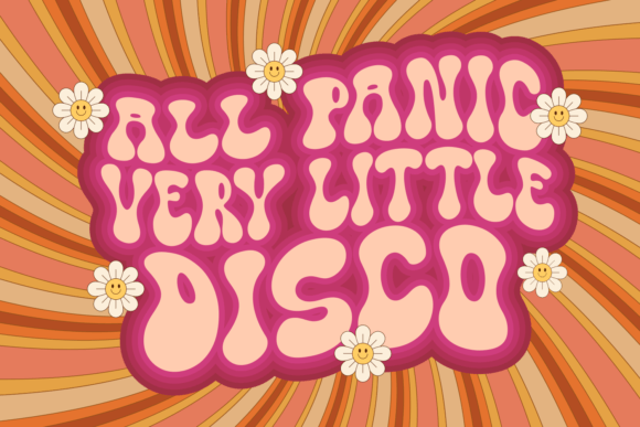 Disco Lover Font PNG with transparent background - Preview 1
