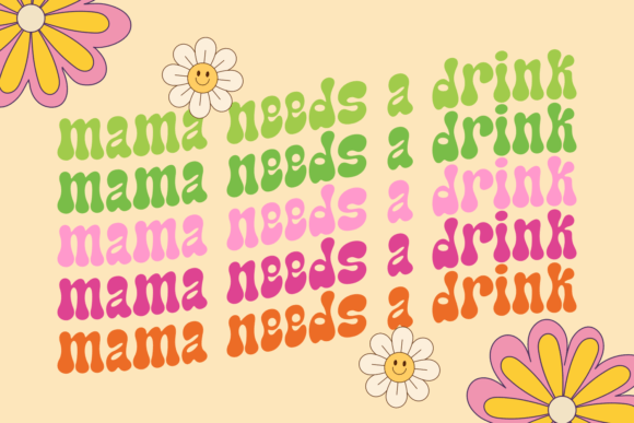 Disco Lover Font PNG with transparent background - Preview 3