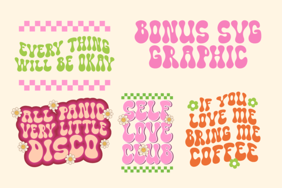 Disco Lover Font PNG with transparent background - Preview 5