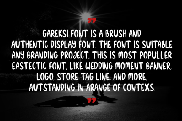 Gareksi Font PNG with transparent background - Preview 3