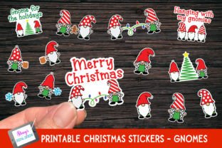 Gnome Christmas Stickers Graphic by stacysdigitaldesigns · Creative Fabrica