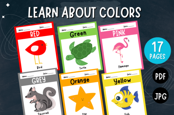 Color Recognition Flash Cards for Kids