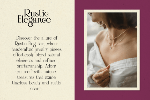 Noble Serenity Font PNG with transparent background - Preview 2