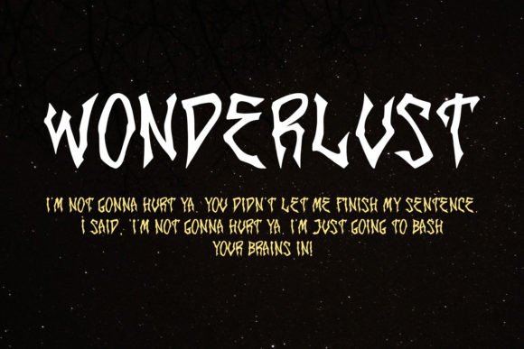 Phantom Rythm Font PNG with transparent background - Preview 1
