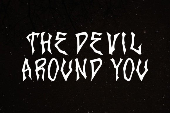 Phantom Rythm Font PNG with transparent background - Preview 2