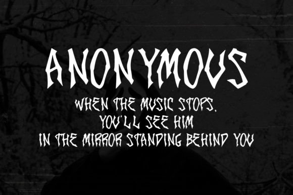 Phantom Rythm Font PNG with transparent background - Preview 4