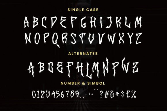 Phantom Rythm Font PNG with transparent background - Preview 6