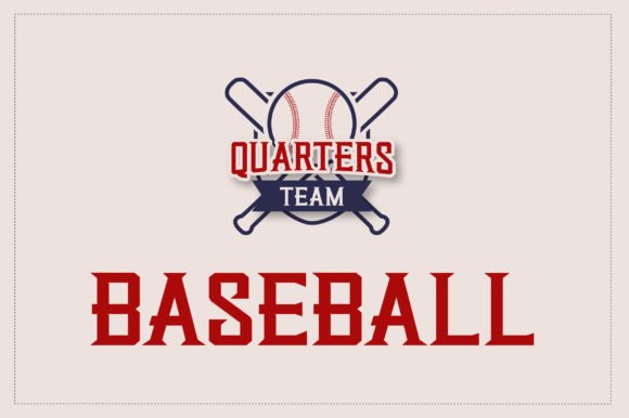 Quarters Font PNG with transparent background - Preview 2