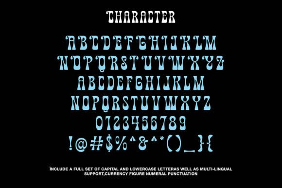 Shining Font font preview - 1
