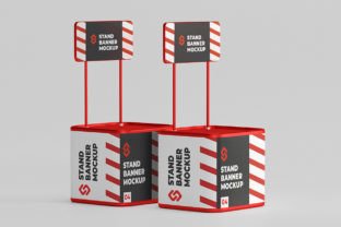Stand Banner Both Mockup Graphic by sujhonsharma · Creative Fabrica