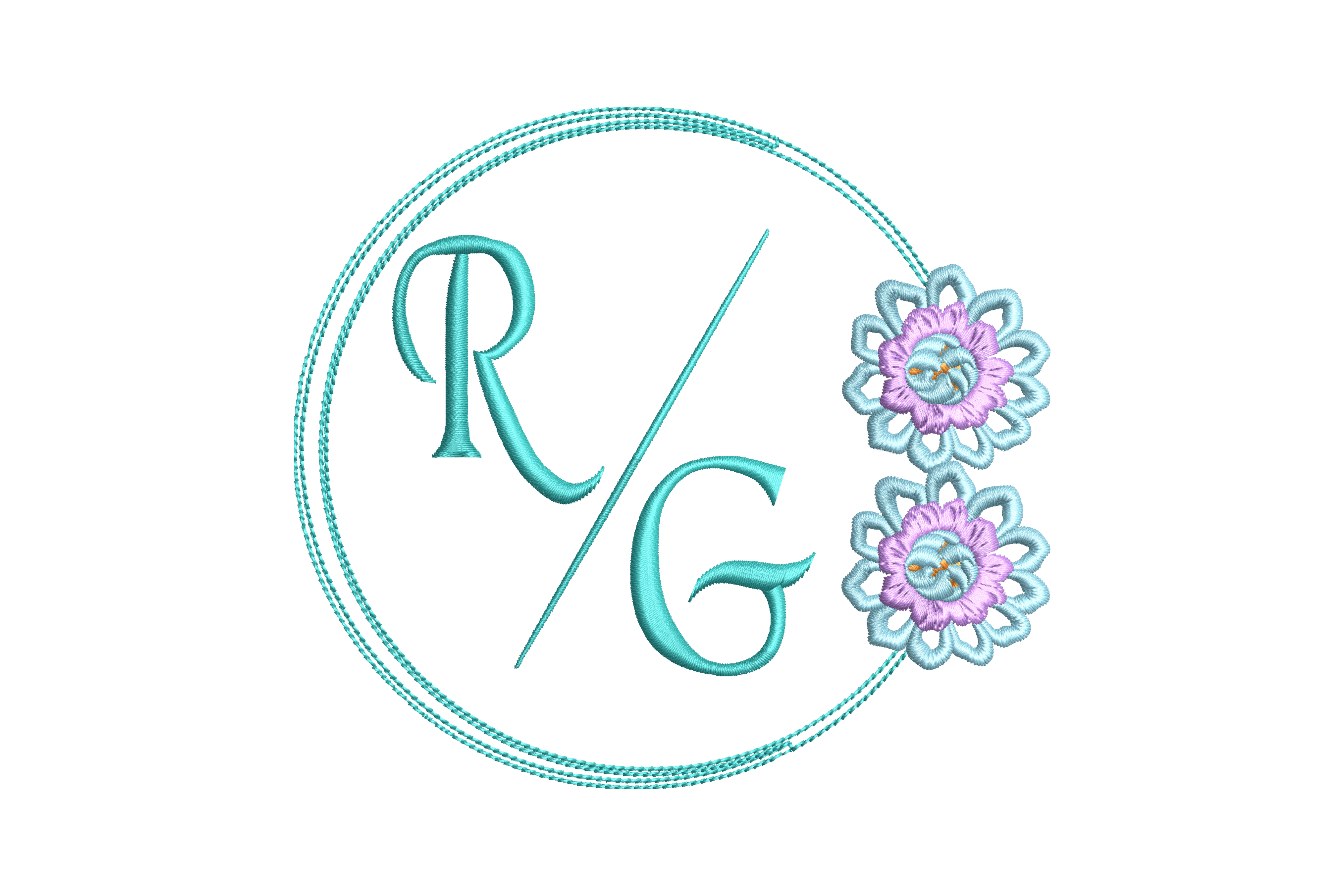 Wedding R&G Monogram · Creative Fabrica