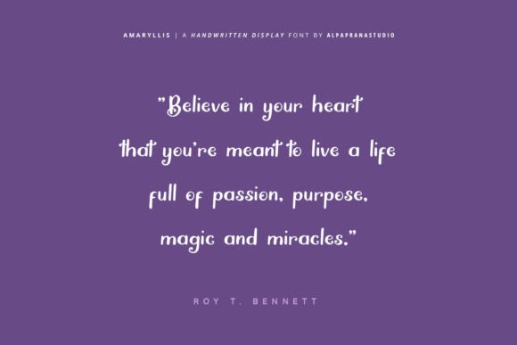Amaryllis Font - Preview 6