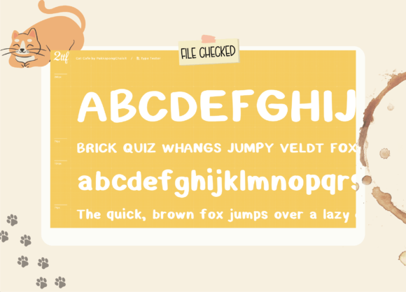 Cat Cafe Font - Preview 3
