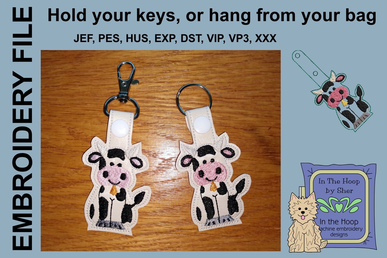 Cow Key Fob