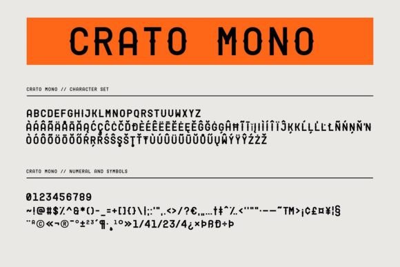 Crato Mono Font - Preview 5