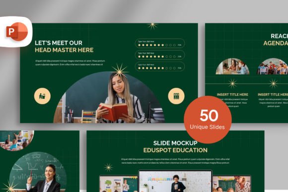Preview of Eduspot Education PowerPoint Template education presentation template