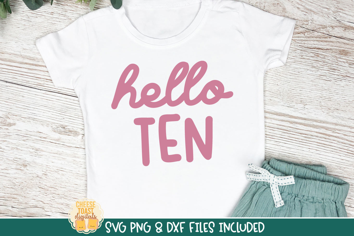 Hello Ten Birthday SVG Graphic by CheeseToastDigitals · Creative Fabrica