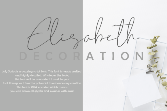 July Sweet Font PNG with transparent background - Preview 2