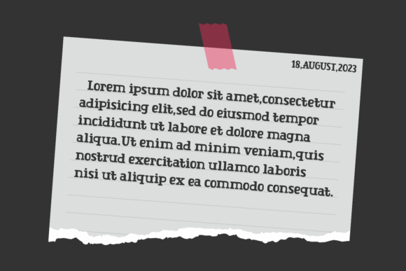 Katie Note Font PNG with transparent background - Preview 2